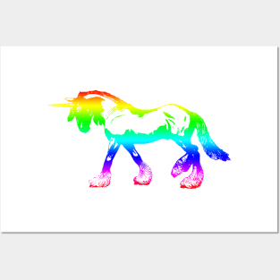 Rainbow Unicorn Posters and Art